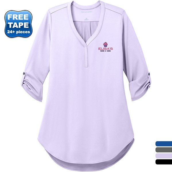 Port Authority® City Stretch Poly/Spandex 3/4-Sleeve Ladies' Tunic