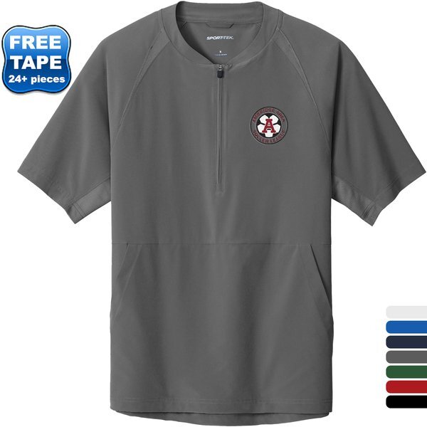 Sport-Tek® Repeat 1/2 Zip Short Sleeve Poly/Spandex Men's Jacket