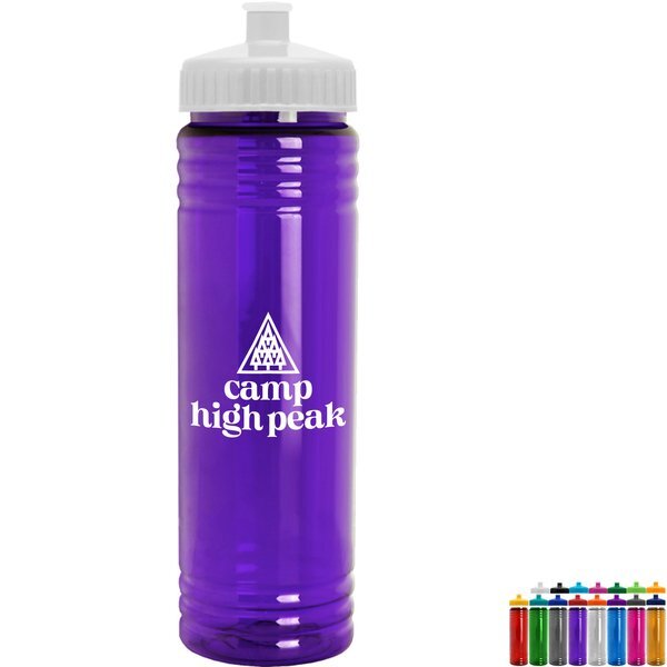 Slim Fit Water Bottle With Push-Pull Lid, 24oz.