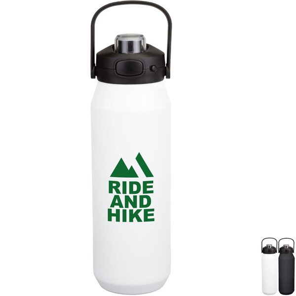 Double-Wall Stainless Bottle w/ Sports Lid, 32oz.