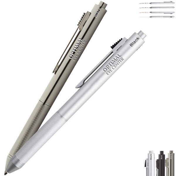 Newton 4-in-1 Click-Action Ballpoint Pen & Mechanical Pencil