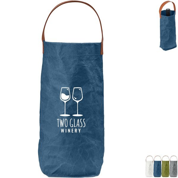 Home & Table Washed Paper Wine Tote