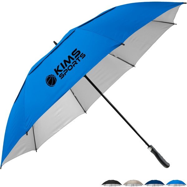 Vented Hybrid UV Golf Umbrella, 62" Arc