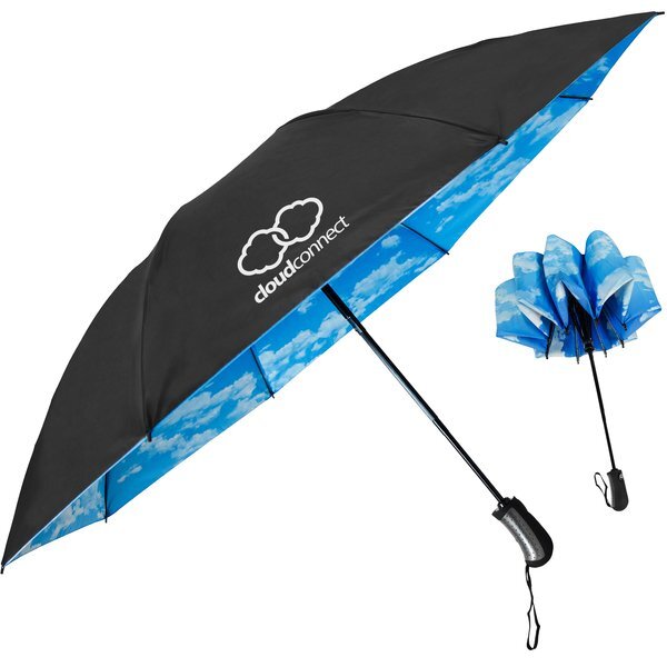 SkyView Inverted Folding Umbrella, 46" Arc
