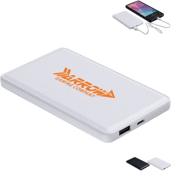 Sovereign Wireless Charging Power Bank w/ Recycled Case, 4000mAh