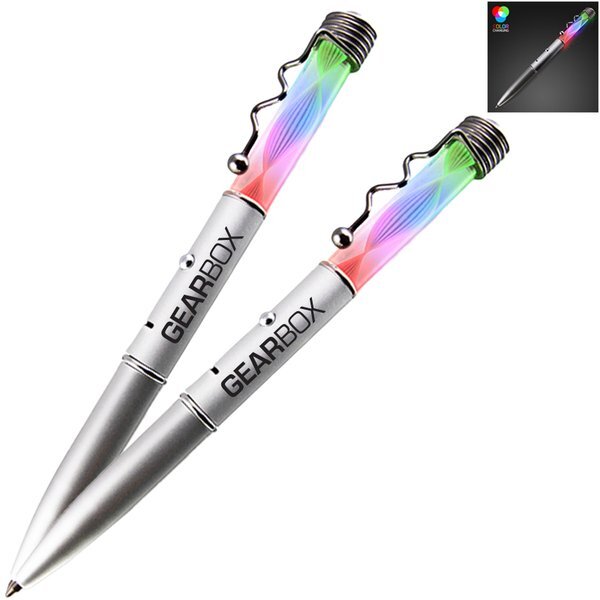 Rainbow Spiral Light Up Pen