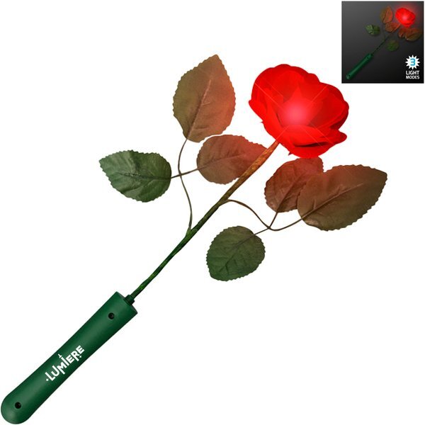 Light Up LED Red Rose