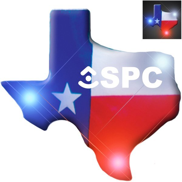 Texas Patriotic Flashing LED Lapel Pin