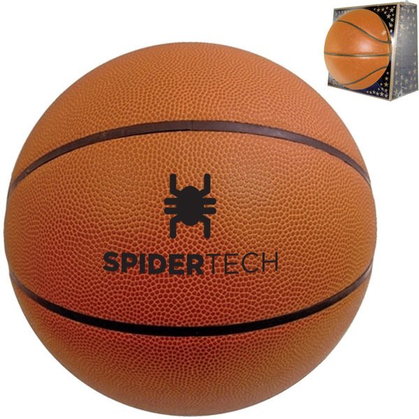 Full Size Synthetic Leather Basketball, 29-1/2"