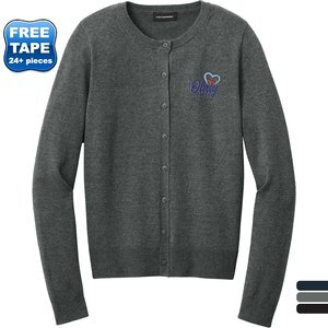 Port Authority® Easy Care Tri-Blend Crewneck Cardigan Ladies' Sweater Port Authority® Easy Care Tri-Blend Crewneck Cardigan Ladies' Sweater