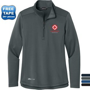 Eddie Bauer® Smooth Mid Layer Recycled Poly Fleece Ladies' 1/2 Zip Eddie Bauer® Smooth Mid Layer Recycled Poly Fleece Ladies' 1/2 Zip