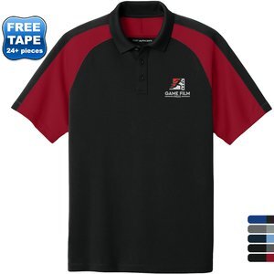 Port Authority® Wearever Performance Polyester Pique Colorblock Men's Polo Port Authority® Wearever Performance Polyester Pique Colorblock Men's Polo