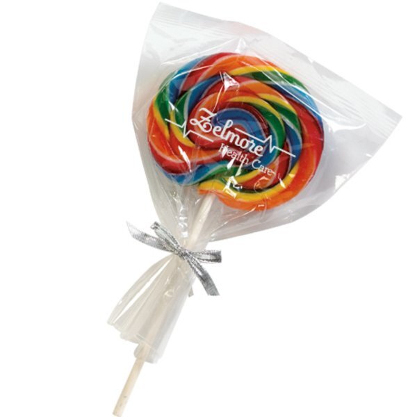 Large Rainbow Swirl Lollipop
