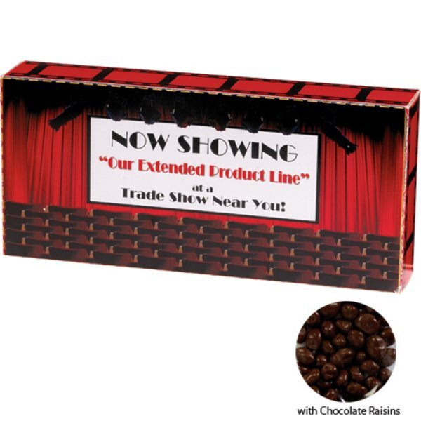 Chocolate Raisins Custom Movie Theater Candy Box, 3.7oz.