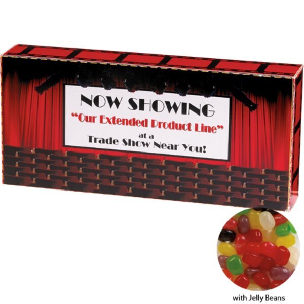 Assorted Jelly Beans Custom Movie Theater Candy Box, 3.5oz.