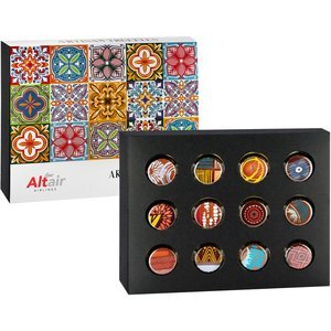 Artisan Truffle Box, 12 Pieces - Raspberry, Hazelnut, Amaretto, Caramel Artisan Truffle Box, 12 Pieces - Raspberry, Hazelnut, Amaretto, Caramel