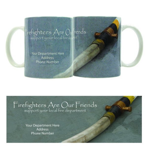 Firefighters Are Our Friends Design, Stoneware Mug, 11oz.