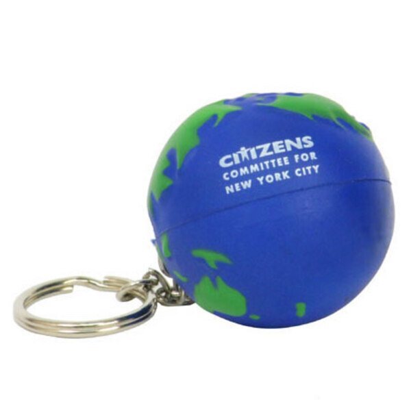 Earth Ball Stress Reliever Key Chain
