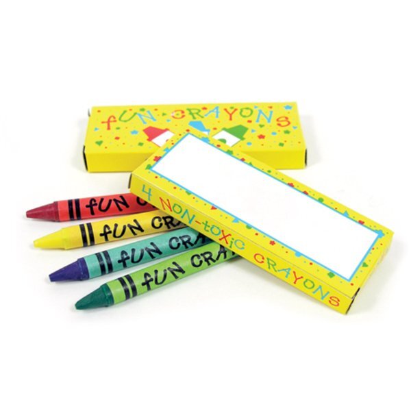 Four Pack Crayons, Blank Stock